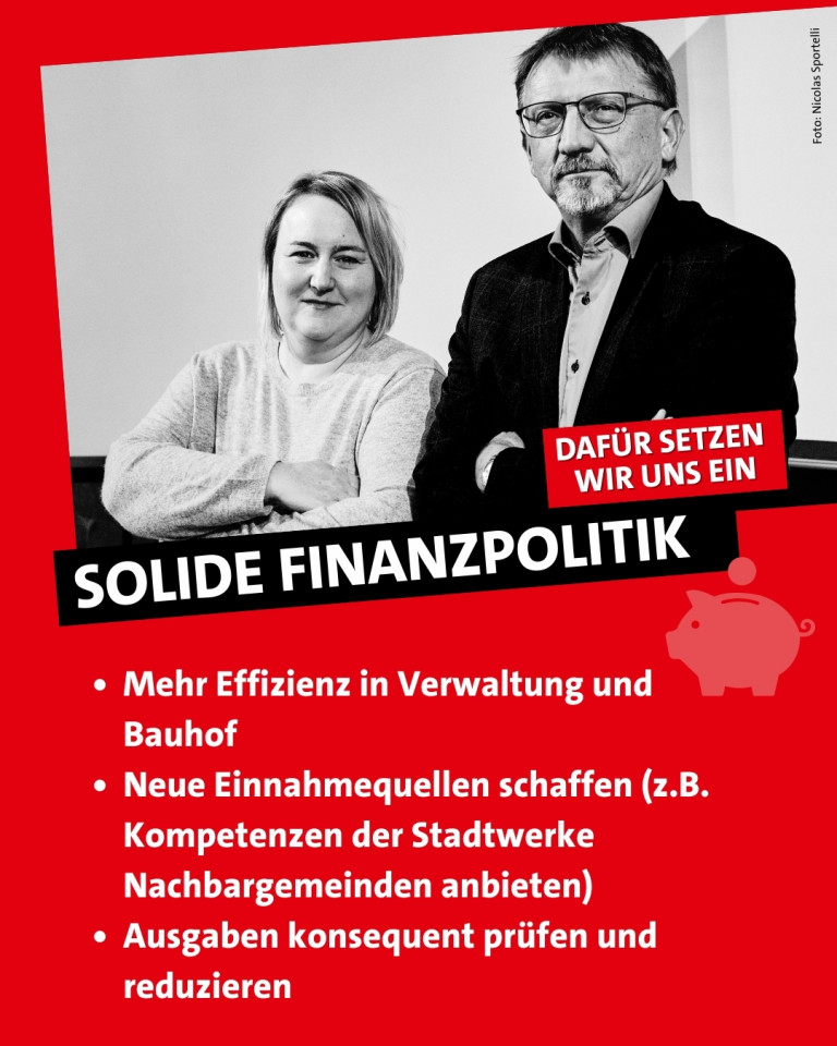Wahlprogramm - Solide Finanzpolitik